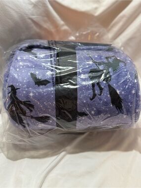 Hay & Harvest Plush Halloween Throw - Witches and Bats